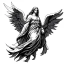 archangel Uriel tattoo design idea