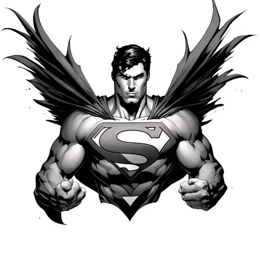 Superman tattoo design idea