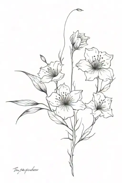 Minimalist fine line with broken flowers to represent “beauty in the breakdown”. This is a representation of the song be tattoo design idea