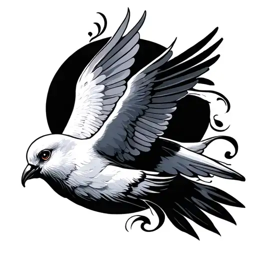 Holy Dove tattoo design idea