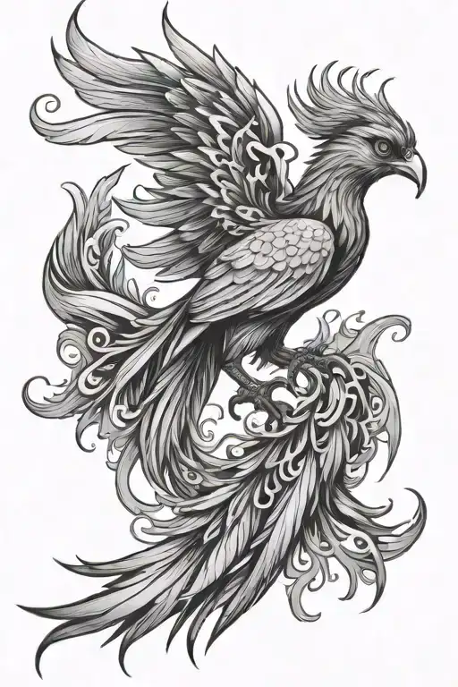 phoenix bird tattoo tattoo design idea