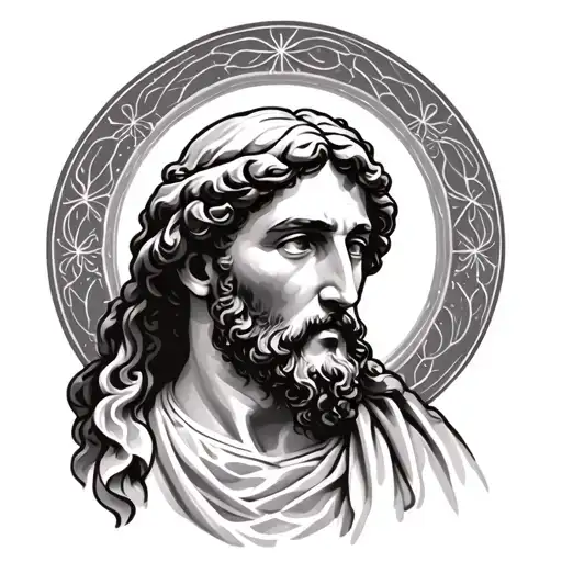 Saint Joseph tattoo design idea