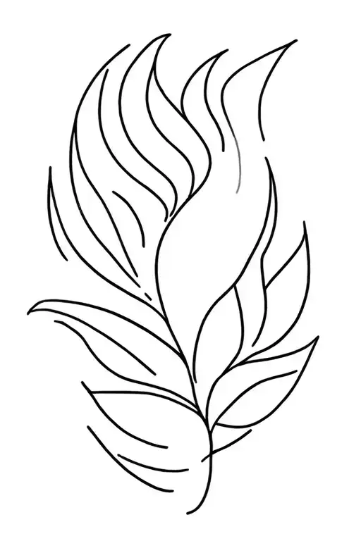 Design a sketch of a fine line tattoo  that symbolically blends Hawaiian and Mexican elements into a meaningful tribute  tattoo design idea