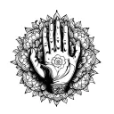 buddha's hand tattoo design idea