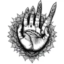 buddha's hand tattoo design idea