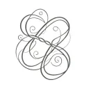 Infinity Symbol with names tattoo design idea