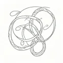 Infinity Symbol with names tattoo design idea