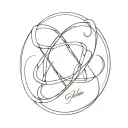 Infinity Symbol with names tattoo design idea