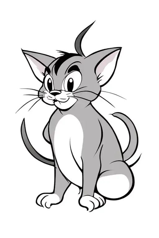 tattoo design chicano tom and jerry and money bag tattoo design idea