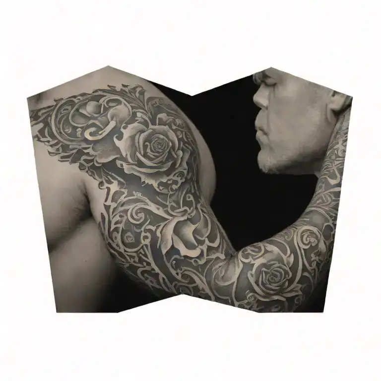 blackout coverup tattoo design idea
