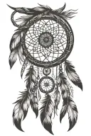 dreamcatcher tattoo design idea