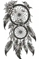dreamcatcher tattoo design idea