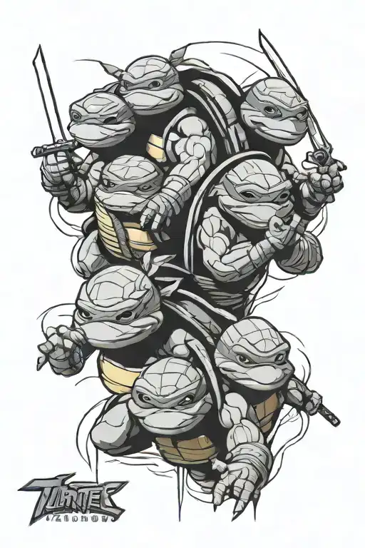 tmnt tattoo design idea