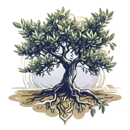 Olive Tree Therapy tattoo design idea