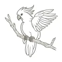 cockatoo tattoo design idea