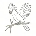 cockatoo tattoo design idea