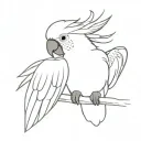 cockatoo tattoo design idea