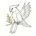 cockatoo tattoo design idea