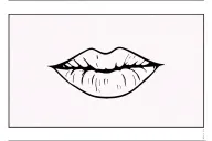Lip tattoo design idea