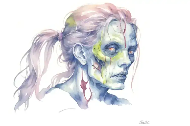 Zombie tattoo design idea