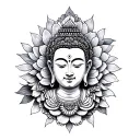 Buddhist tattoo design idea