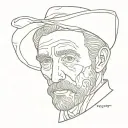 van gogh tattoo design idea