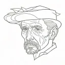 van gogh tattoo design idea