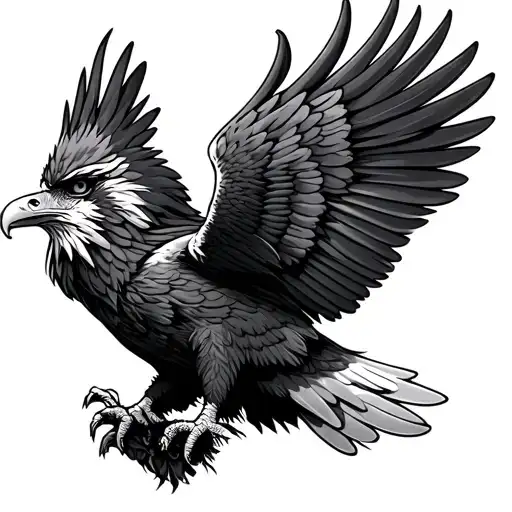Harley Eagle tattoo design idea