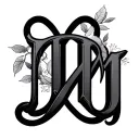 initials JM - MJ Heaven infinity tattoo design idea