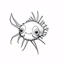 angler fish tattoo design idea