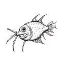 angler fish tattoo design idea