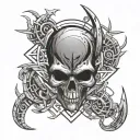 cyber sigilism tattoo design idea