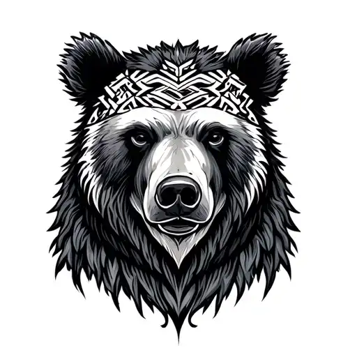 Nordic Bear tattoo design idea
