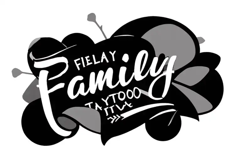 family loyalty quote tattoo design idea