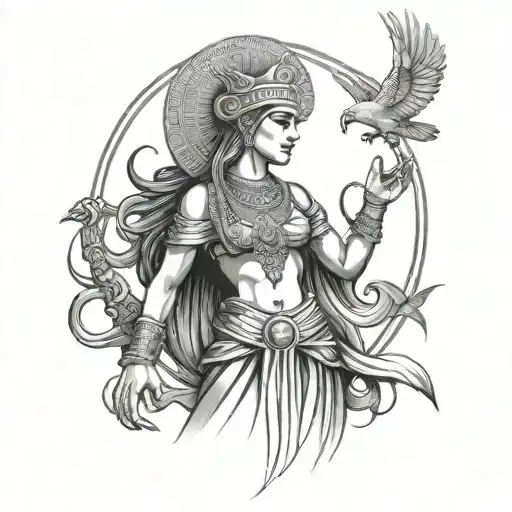 Isis Goddess tattoo design idea
