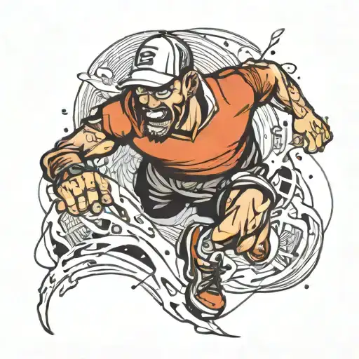 ultra running tattoo design idea