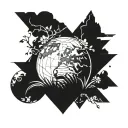 element earth tattoo design idea