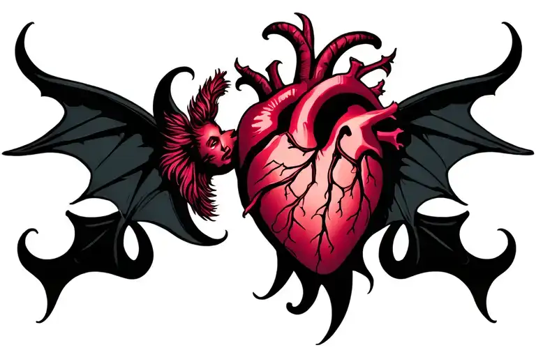 Succubus Womb heart tattoo design tattoo design idea