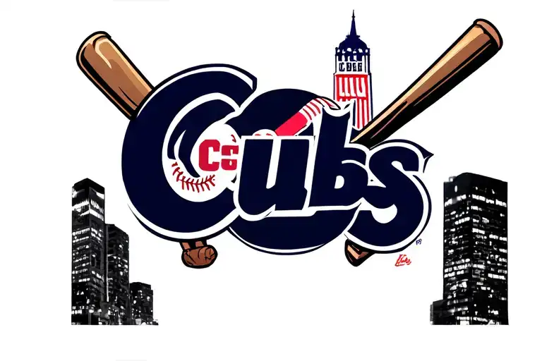 Chicago cubs tattoo design idea