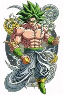 dragon ball broly tattoo design idea