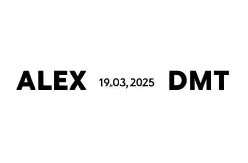 "ALEX DMT 19.03.2025" tattoo design idea