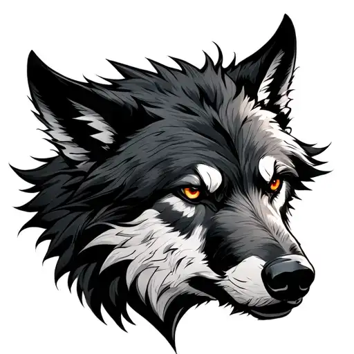 Fenrir Wolf tattoo design idea