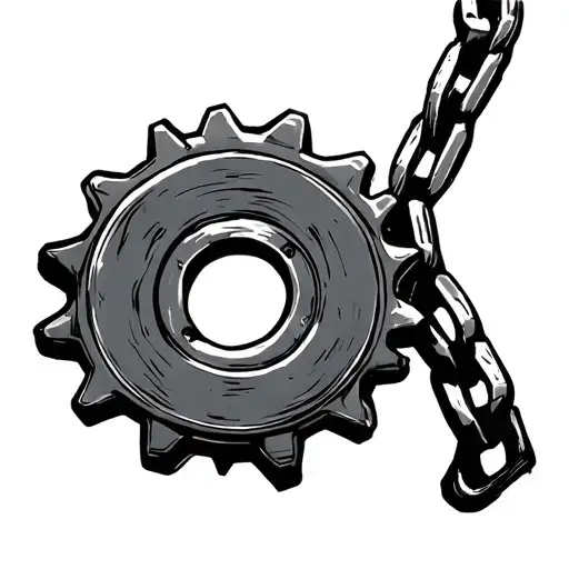Chain And Sprocket tattoo design idea