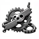 Chain And Sprocket tattoo design idea