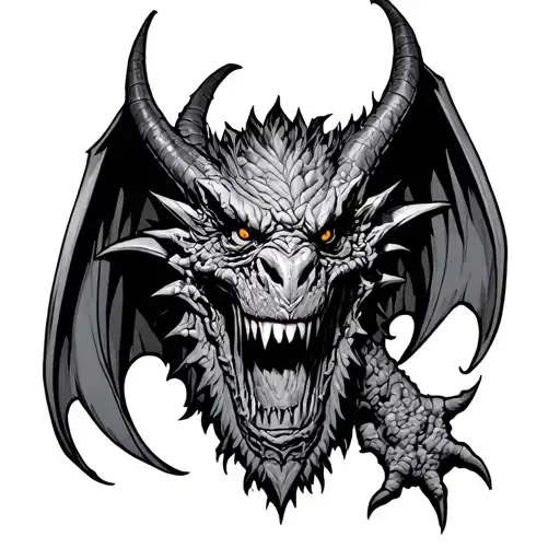 Protector Gargoyle tattoo design idea