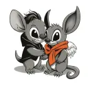 Stitch And Angel best friend tattoo tattoo design idea