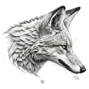Renard a 9 queue tattoo design idea
