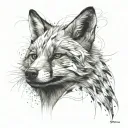 Renard a 9 queue tattoo design idea