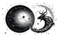 taurus libra constellation tattoo design idea