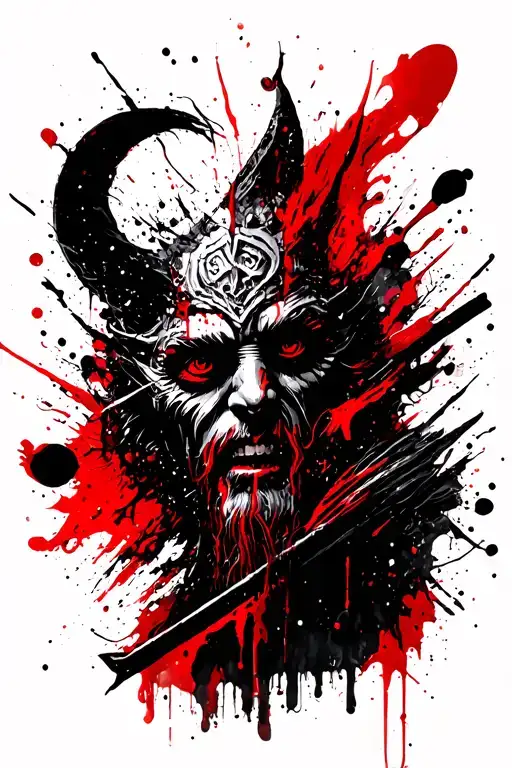 Tyr, slopes and well, Odin, vobf tattoo design idea